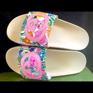 Gucci x Ken Scott Pursuit Floral Print Sandal Size 37